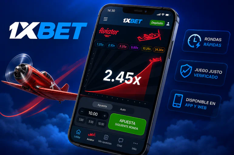 Versión móvil del juego instantáneo Aviator en 1xBet Venezuela - 1xbet-app-ve.com